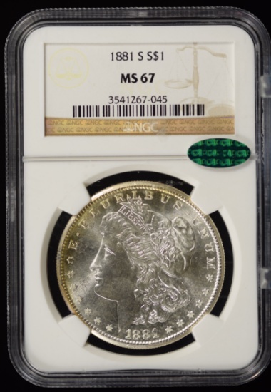 1881-S Morgan Dollar NGC MS-67 CAC