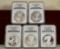 2011 ASE 25th Anniversary 5 Coin Set NGC All 5 Grade 70â€™s Wow