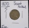 1870 Three Cent Nickel F