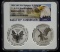 2021 ASE Type 1&2 NGC MS-70 Rev Proof PF70 Set 35th Anniv