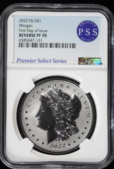 2022 Fiji Morgan Dollar NGC PF-70 Reverse