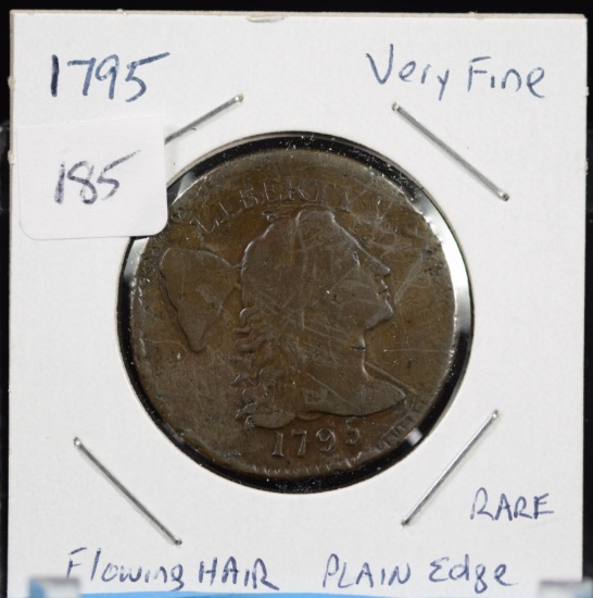 1795 Flowing Hair Large Cent Plain Very Fine