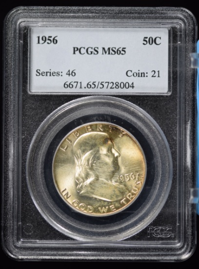 1956 Franklin Half Dollar PCGS MS-65