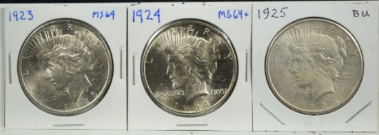 1923-24-25 Peace Dollars