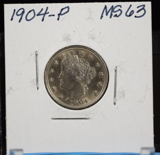 1904 V-Nickel MS63