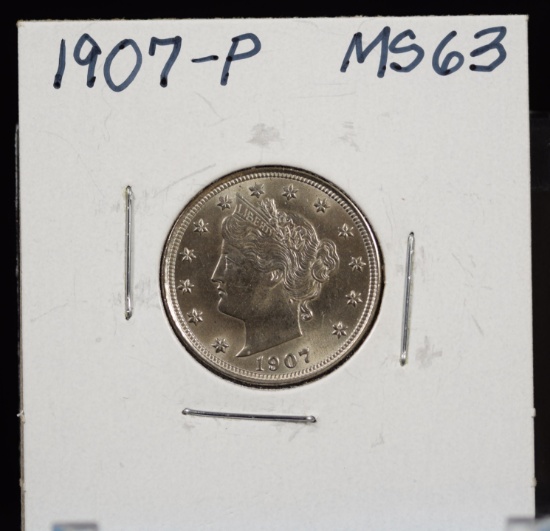 1907 V-Nickel MS63