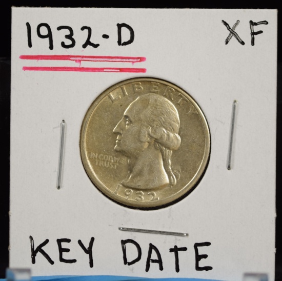 1932-D Washington Quarter XF