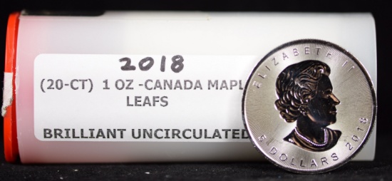 2018 Roll of 20 Canadian Silver Maples BU