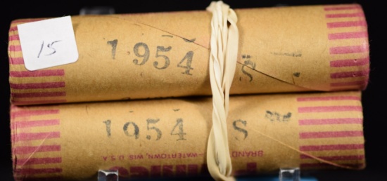 1954 & 1954-S Lincoln Cent Rolls