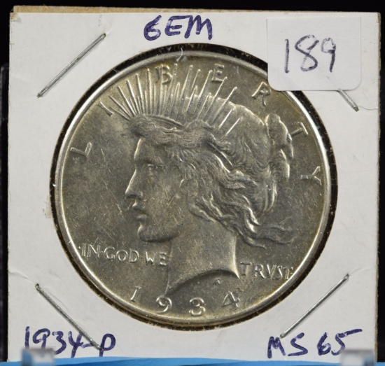 1934 Peace Dollar CH UNC