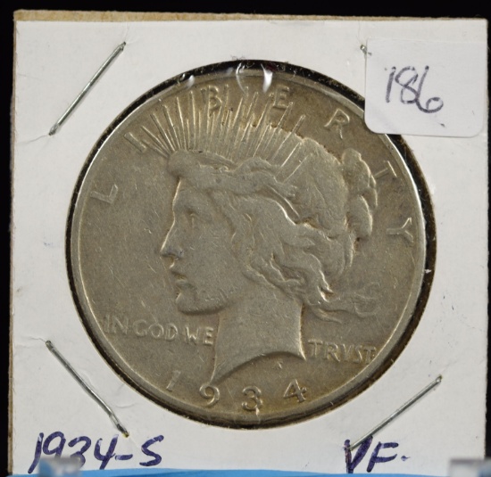 1934-S Peace Dollar VF