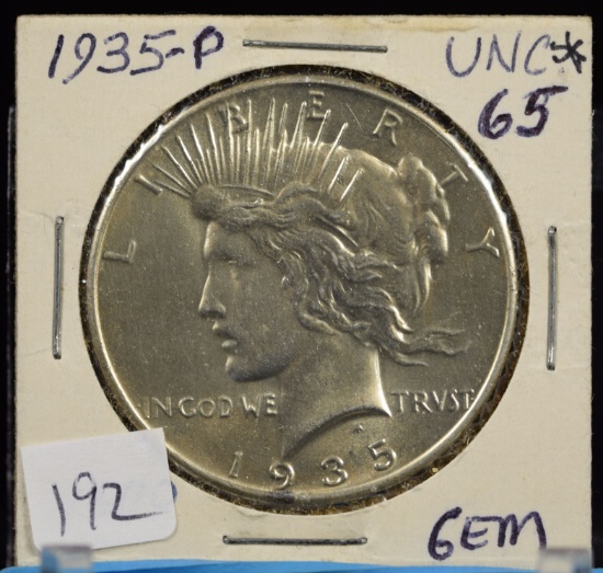 1935 Peace Dollar CH UNC