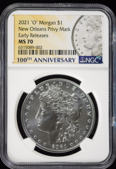 2021-O Morgan Commemorative NGC MS-70