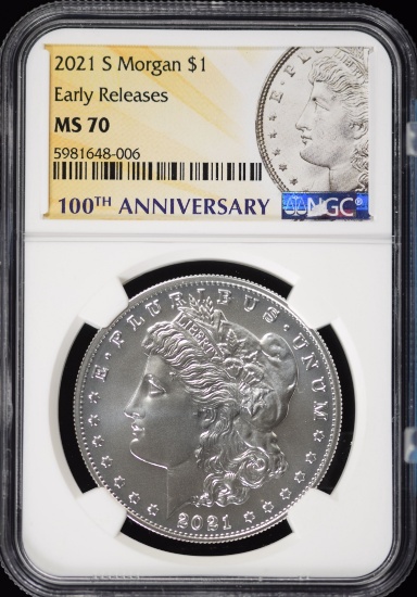 2021-S Morgan Commemorative NGC MS-70