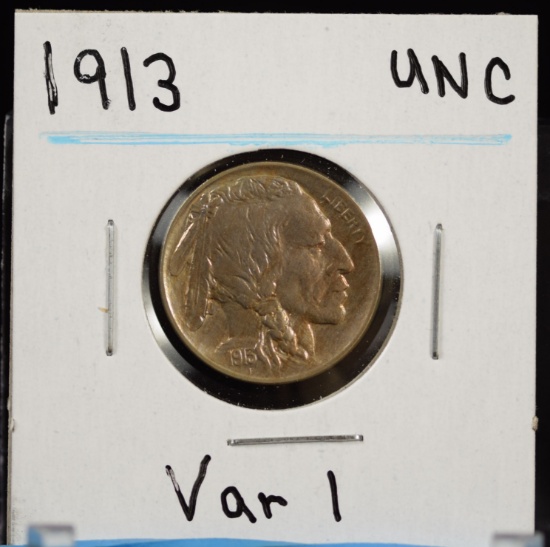 1913 Type 1 Buffalo Nickel UNC