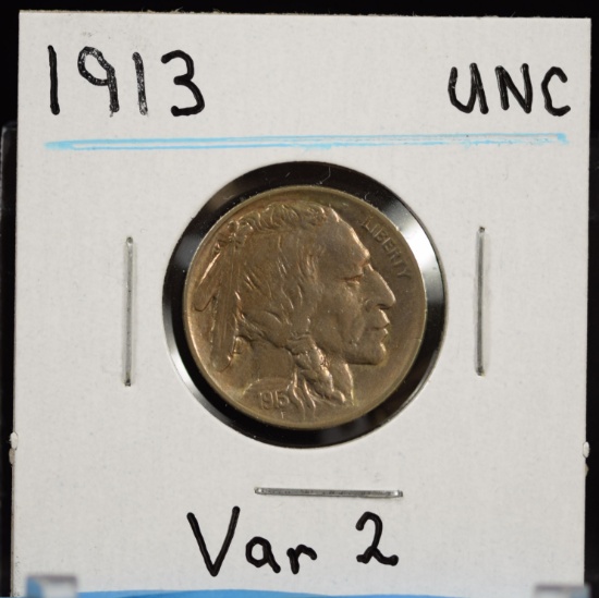 1913 Type 2 Buffalo Nickel UNC