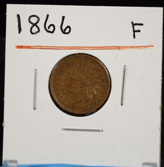 1866 Indian Head Cent F