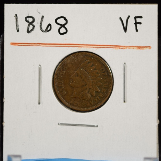 1868 Indian Head Cent VF