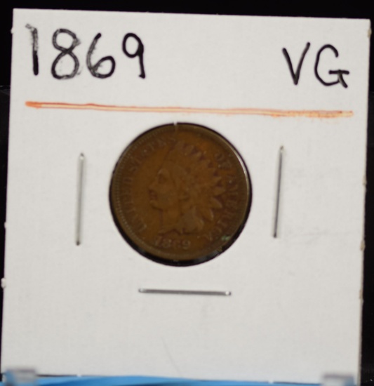 1869 Indian Head Cent VG