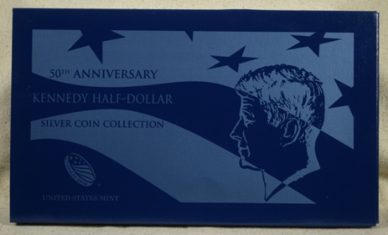 2014 Kennedy 50th Anniversary 4 Coin Silver Set Original Pkg