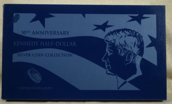 2014 Kennedy 50th Anniversary 4 Coin Silver Set Original Pkg