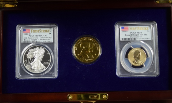 Ronald Reagan REV Proof Dollar Set  Look Here