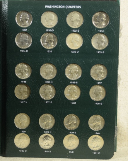 Washington Quarter Complete Book1932-1998 92 Silver coins
