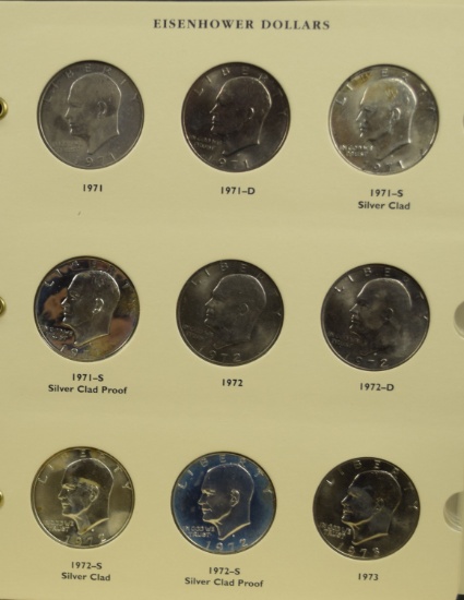 Eisenhower Dollar Complete Album 35 coins Archival Album