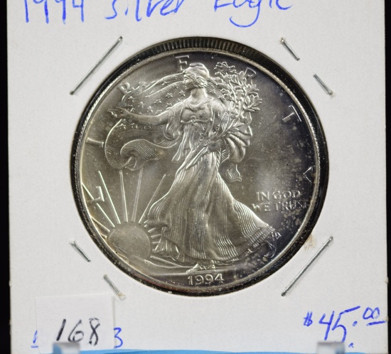 1994 American Silver Eagle CH UNC Low Mint