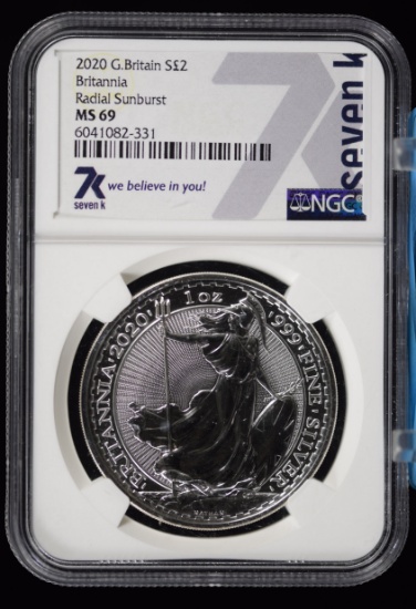 2020 Britanna Radial Sunburst NGC MS-69