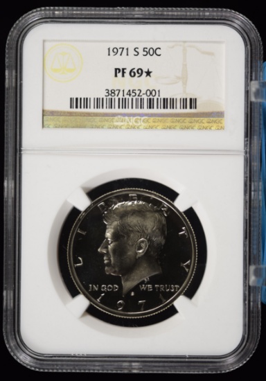 1971-S Proof Kennedy Half Dollar NGC PF-69 Star