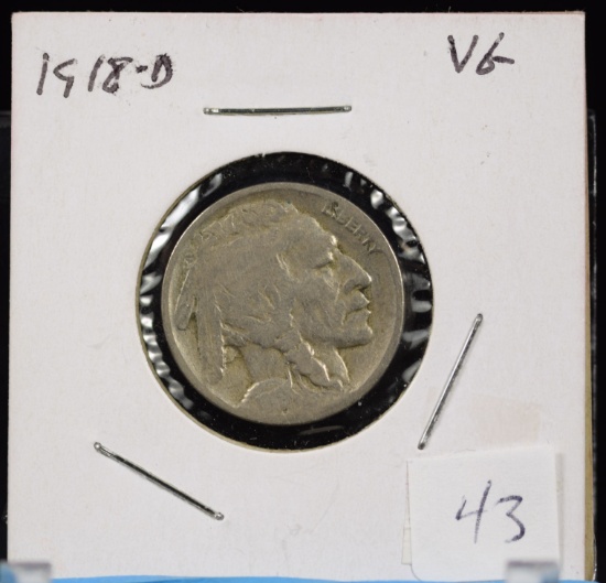 1918-D Buffalo Nickel Very Good