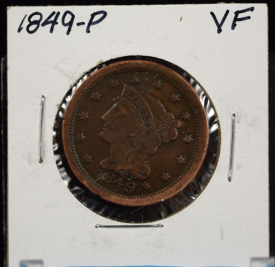 1849 Large Cent VF