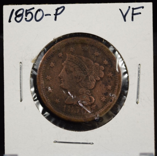 1850 Large Cent VF