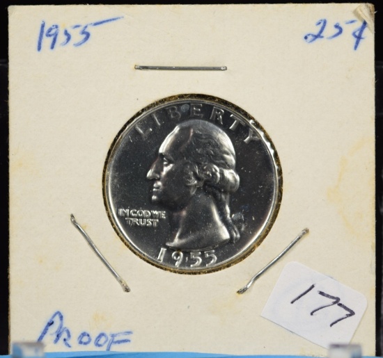 1955 Washington Quarter CH PL