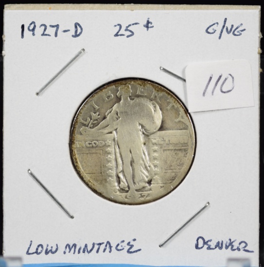 1927-D Standing Liberty Quarter G/VG