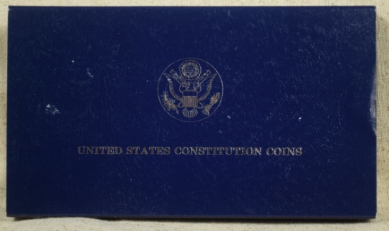 1987-P Constitution Commen Silver Dollar GEM BU