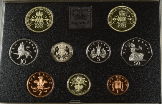 1989 Great Britain Proof Set Queen Elizabeth