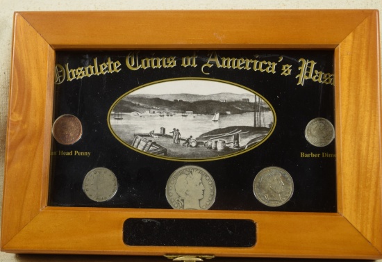 Obsolete Coins of America  5 Coin Collection High Grade