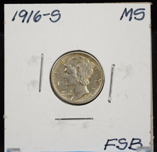 1916-S Mercury Dime MS FSB