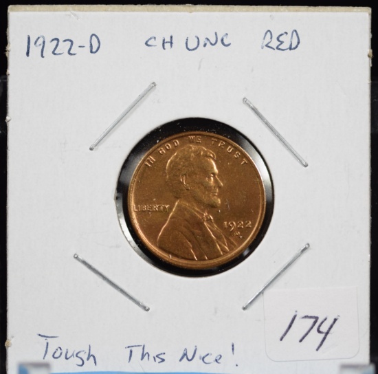 1922-D Strong Lincoln Cent UNC Red
