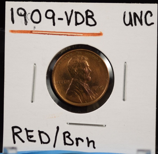 1909 VDB Lincoln Cent UNC