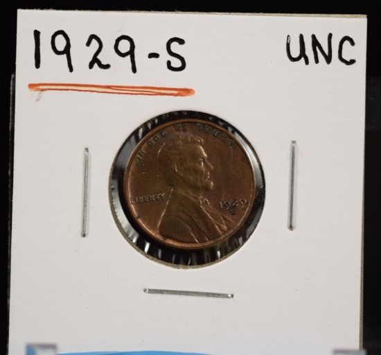 1929-S Lincoln Cent UNC