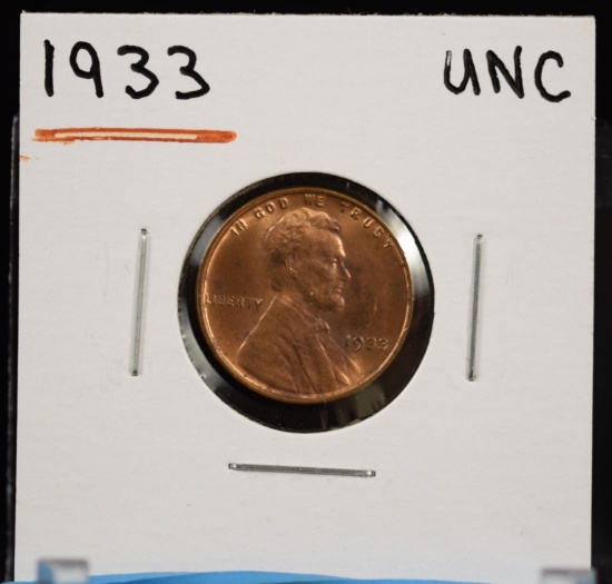 1933 Lincoln Cent UNC