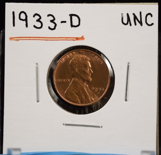 1933-D Lincoln Cent UNC