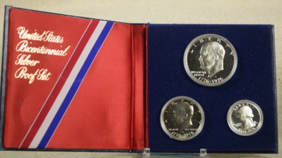 1776-1976 Proof Silver 3 Coin Set