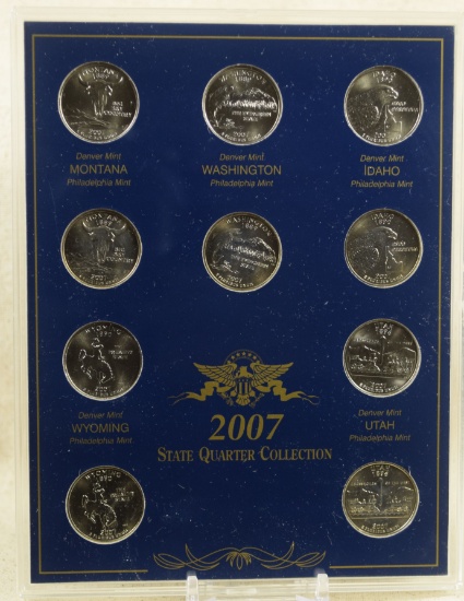 2007 State Quarter 10 Coin Set BU