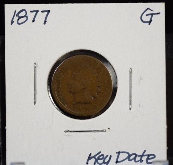 1877 Indian Head Cent Good Key Date