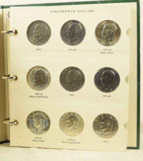 1971-1978 Complete Eisenhower Dollar UNC & Proof Dansco