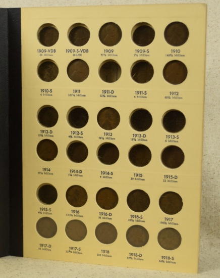 1909-1960 Lincoln Cent books Not Complete Fine-UNC